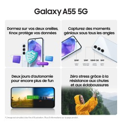 Samsung Galaxy A55 5G Jaune (8 Go / 128 Go)