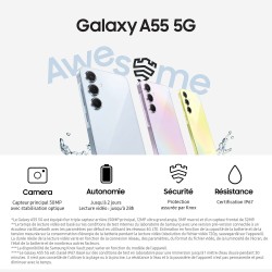 Samsung Galaxy A55 5G Lilas (8 Go / 128 Go)